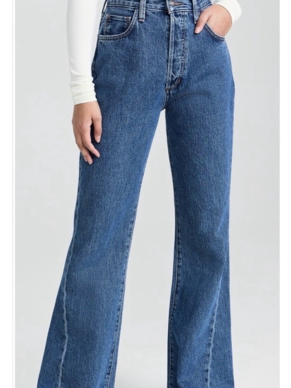 Favorite Daughter Valentina High-Rise Flare Jeans with Twisted Seam sz 30